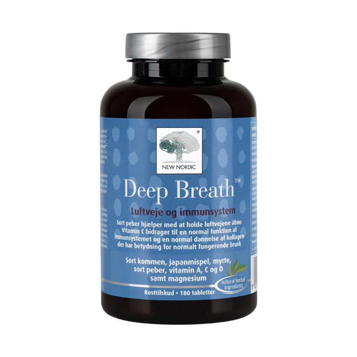 New Nordic Deep Breath 180 tabl. - 2 for 770,-