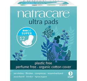 Natracare bind SUPER m. vinger 12 stk.
