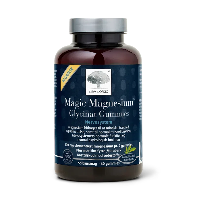 New Nordic Magic Magnesium Glycinat Gummies 60 stk. – pakning