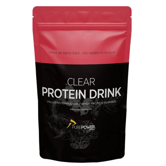PurePower Clear Protein Drink Røde Bær 400 g 