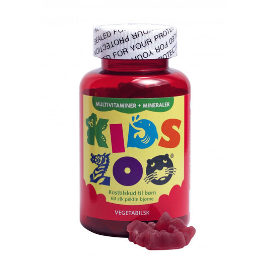 Kids Zoo Multivitamin + Mineraler 60 stk. Vegansk 