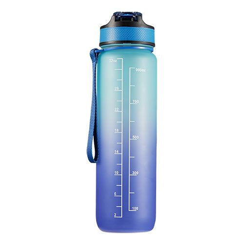 Motivationsflaske 1 ltr Blå/Mørke blå/Lilla