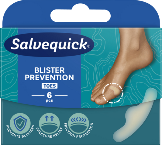 Salvequick Blister Prevention Toes (6 stk.)