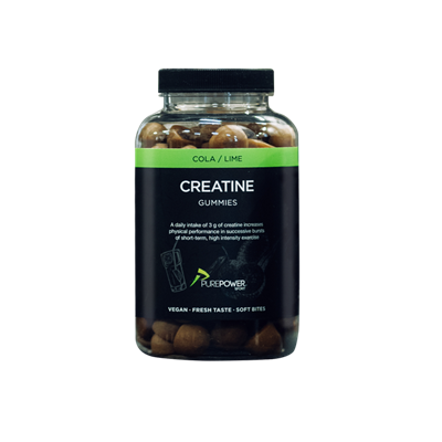 PurePower Kreatin Vingummi Cola/Lime 120 stk.