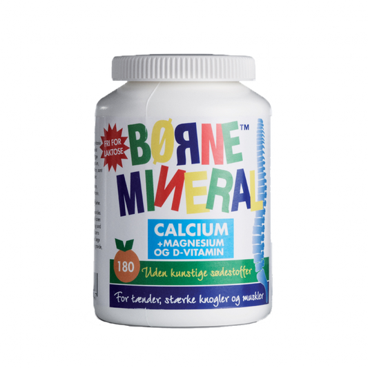 New Nordic Børne Mineral - Calcium & Magnesium - Appelsin 180 tabl. 