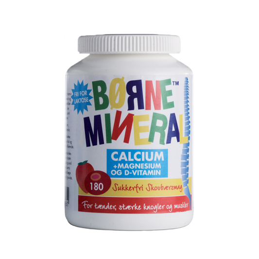 New Nordic Børne Mineral - Calcium & Magnesium - Skovbær 180 tabl.