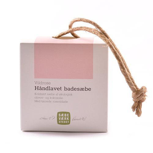 Sæbeværkstedet Badesæbe på snor Vildrose • 150g.