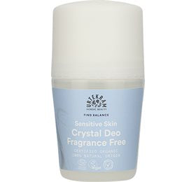 Urtekram Crystal deo roll on Fragrance Free • 50ml.