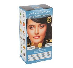 Tints of Natur Hårfarve 2N Darkest Brown • 130ml.