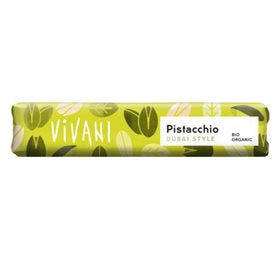 Vivani Mælkechokolade - Pistacie Dubai Style Ø 40g.