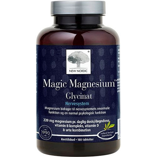 New Nordic Magic Magnesium Glycinat 180 tabl. - 2 for 699,-