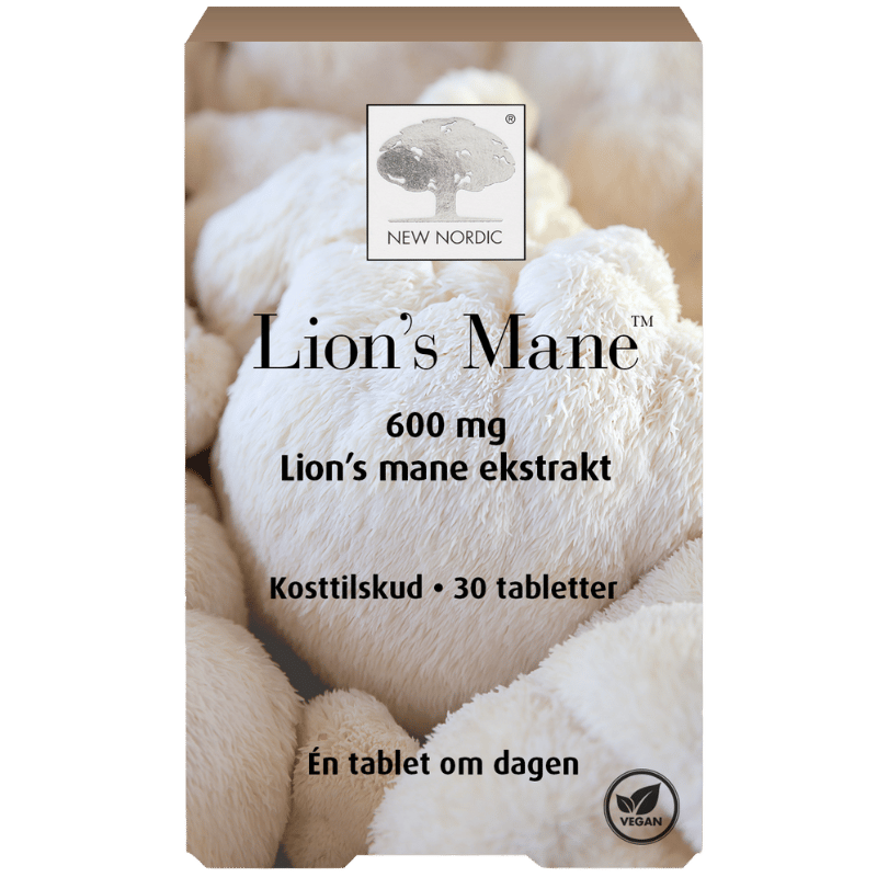 New Nordic Lion’s Mane 600 mg 30 tabletter – pakning