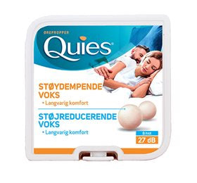 Quies Ørepropper naturlig voks 8 par.