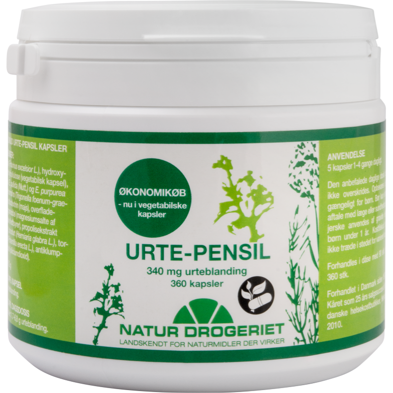 ND Urte-pensil 340 mg 360 kapsler 