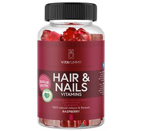 VitaYummy Hair & Nails Raspberry 60 gum.  