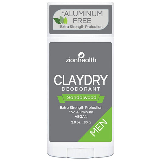 Zionhealth - Bio Claydry deodorant - Sandalwood 80g.
