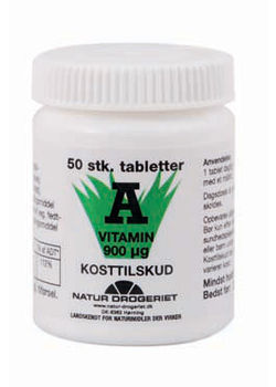 Se ND A-Vitamin &bull; 50 tab. DATOVARE 21/6-2024 hos Helsegrossisten.dk