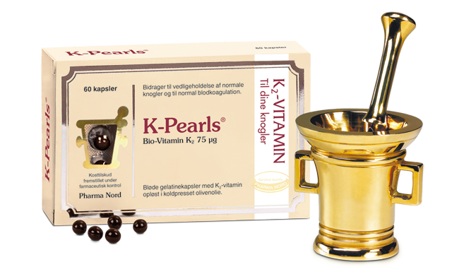 Se K-Pearls Bio-Vitamin K2, 60 kaps. hos Helsegrossisten.dk