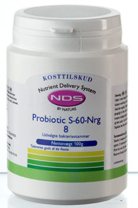 UDSALG NDS Probiotic S 60 NRG 8 • 100 gram køb billig