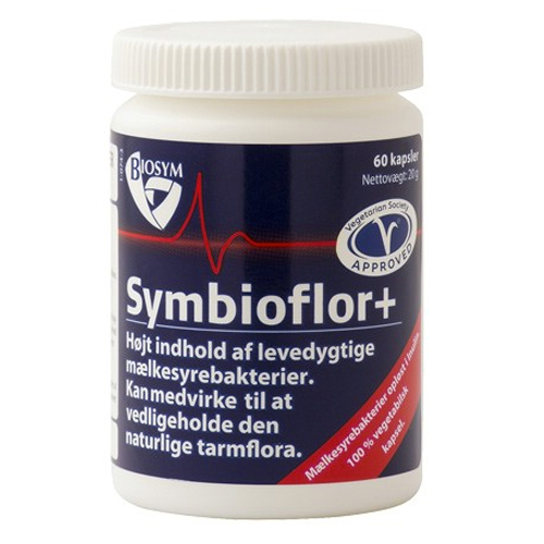 Køb BioSym Symbioflor+ 60 kaps. - Pris 89.95 kr.