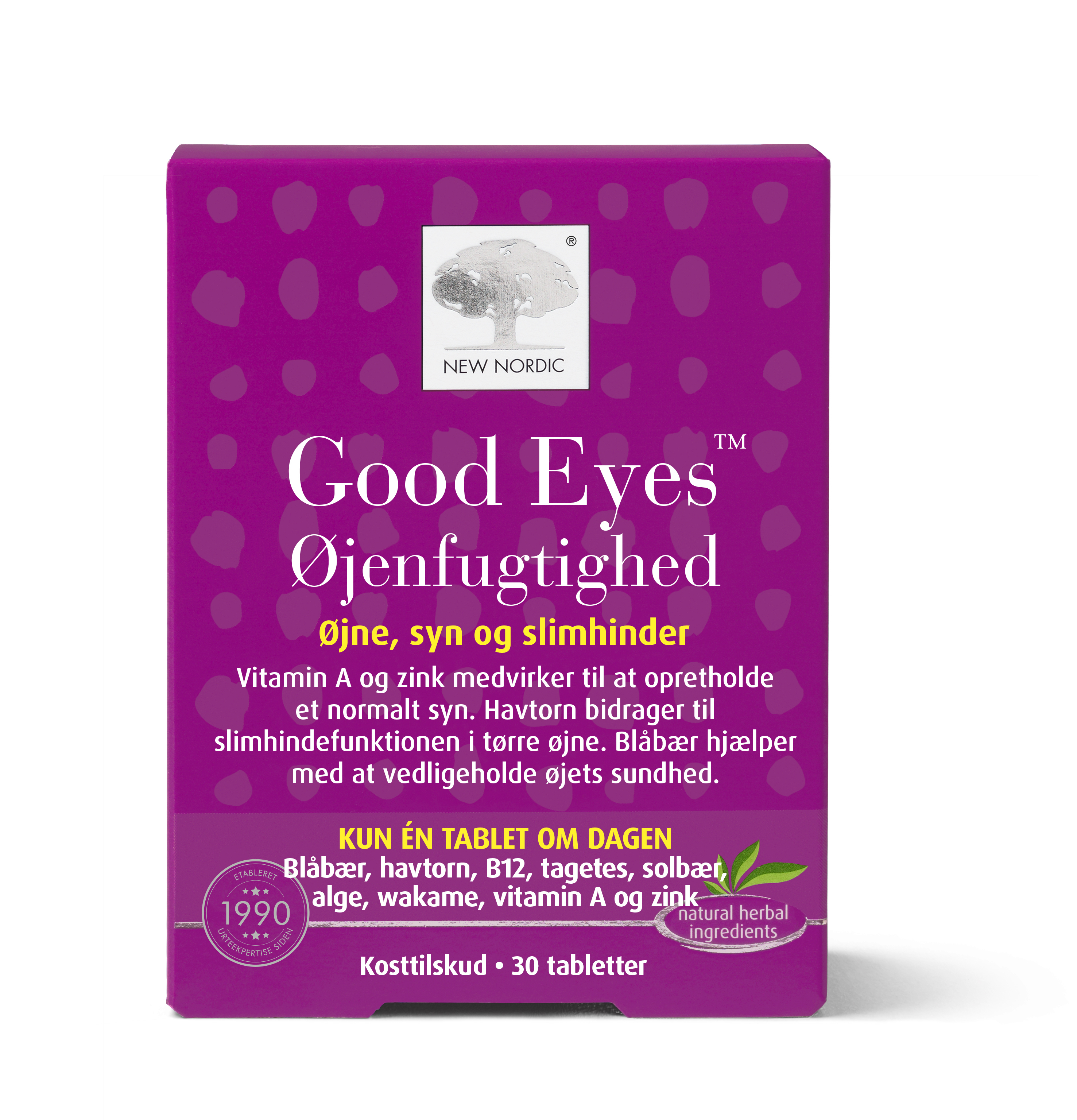 UDSALG New Nordic Good Eyes Øjenfugtighed 30 tabl. køb billig