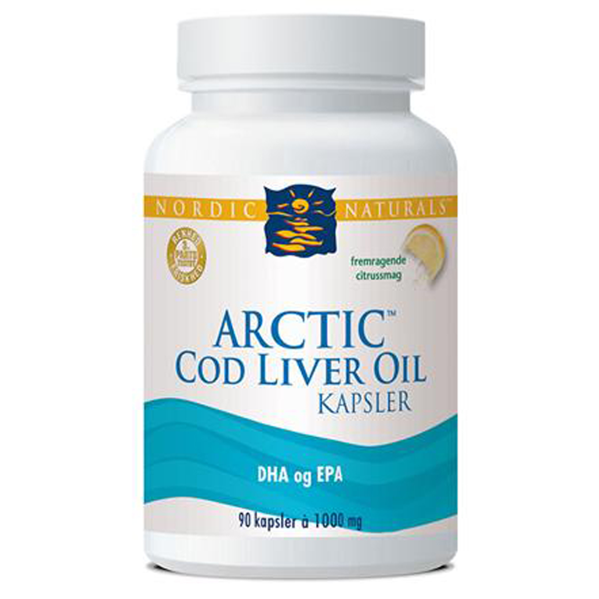2: Nordic Naturals Arctic Cod Liver Oil m. citrus • 180 kap.