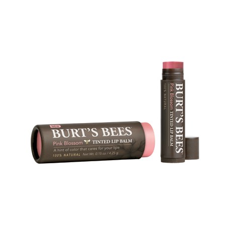 Se Burt ´s Bees Lip balm farvet pink blossom &bull; 4,250g. hos Helsegrossisten.dk