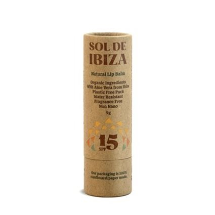 UDSALG Sol De Ibiza Plastic Free Lip Balm SPF15 X køb billig