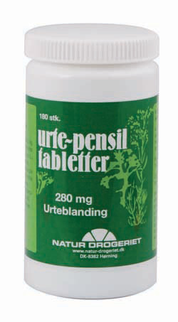 Se Natur Drogeriet Urte-Pensil 280 mg (180 tabletter) hos Helsegrossisten.dk