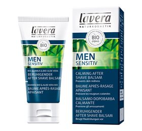 Se Lavera Men Sensitiv Calming After Shave Balm (50 ml) hos Helsegrossisten.dk