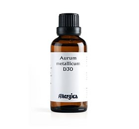 Se Aurum Metallicum D30, 50 ml. hos Helsegrossisten.dk