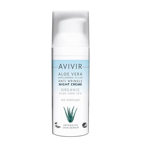 Se Avivir Aloe Vera Anti wrinkle night cream &bull; 50 ml. hos Helsegrossisten.dk