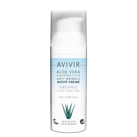 UDSALG Avivir Aloe Vera Anti wrinkle night cream • 50 ml. DATOVARE 02 2025 køb billig