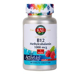 KAL B12 Methylcobalamin 90 smelte tabl.