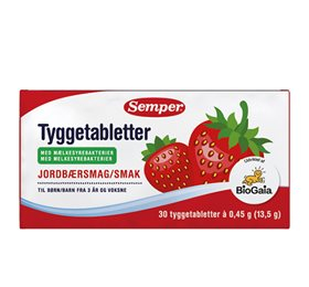 Se BioGaia tyggetabletter Semper - 30 tabletter hos Helsegrossisten.dk