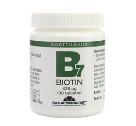 Billede af ND Biotin B7 100 tab. hos Helsegrossisten.dk