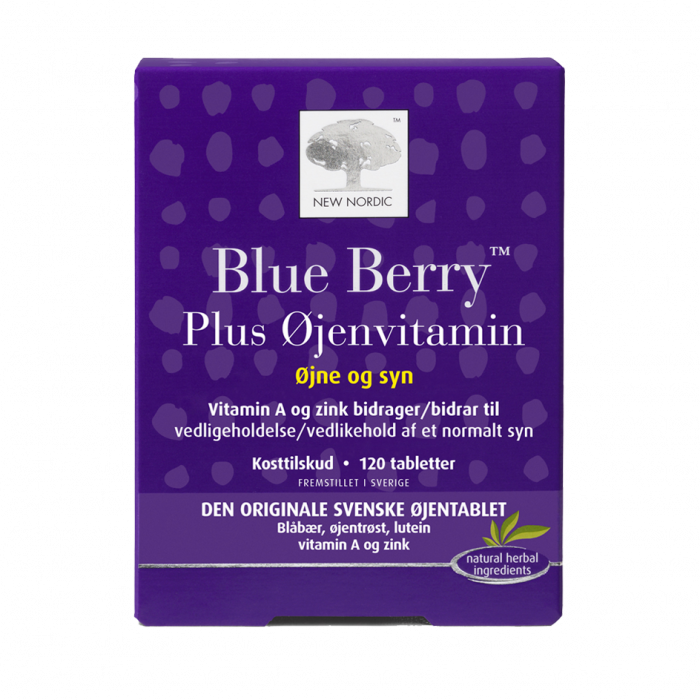 UDSALG New Nordic Blue Berry Plus Øjenvitamin 120 tabl. køb billig