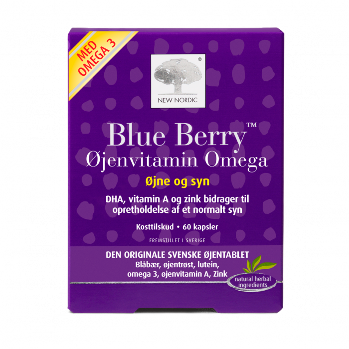 New Nordic Blue Berry Omega 3 • 60 kaps.