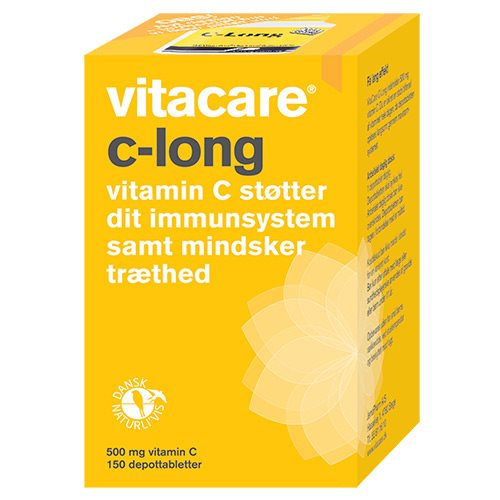 UDSALG Vitacare C Long 500 mg 150 tabletter køb billig