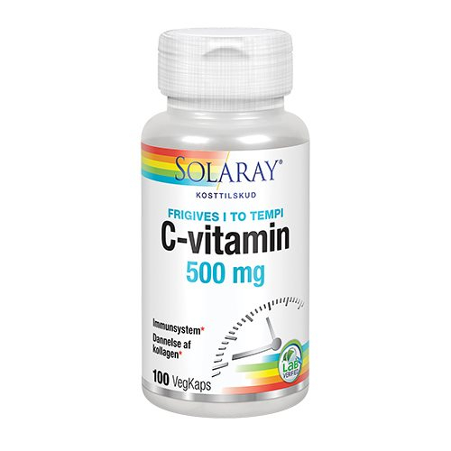Solaray C-vitamin 500 mg 100 kapsler