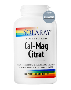 Billede af Solaray Cal-Mag Citrat 180 kapsler hos Helsegrossisten.dk