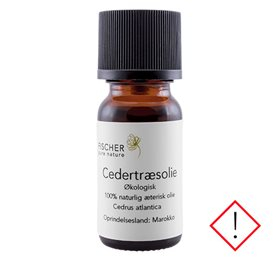 Se Fischer Pure Nature Cedertræsolie æterisk øko &bull; 10ml. hos Helsegrossisten.dk