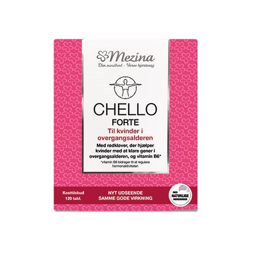 Se Mezina Chello Forte 120 tabletter hos Helsegrossisten.dk