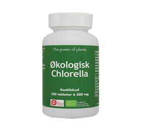 12: Chlorella 500mg, økologisk - 320 tabletter