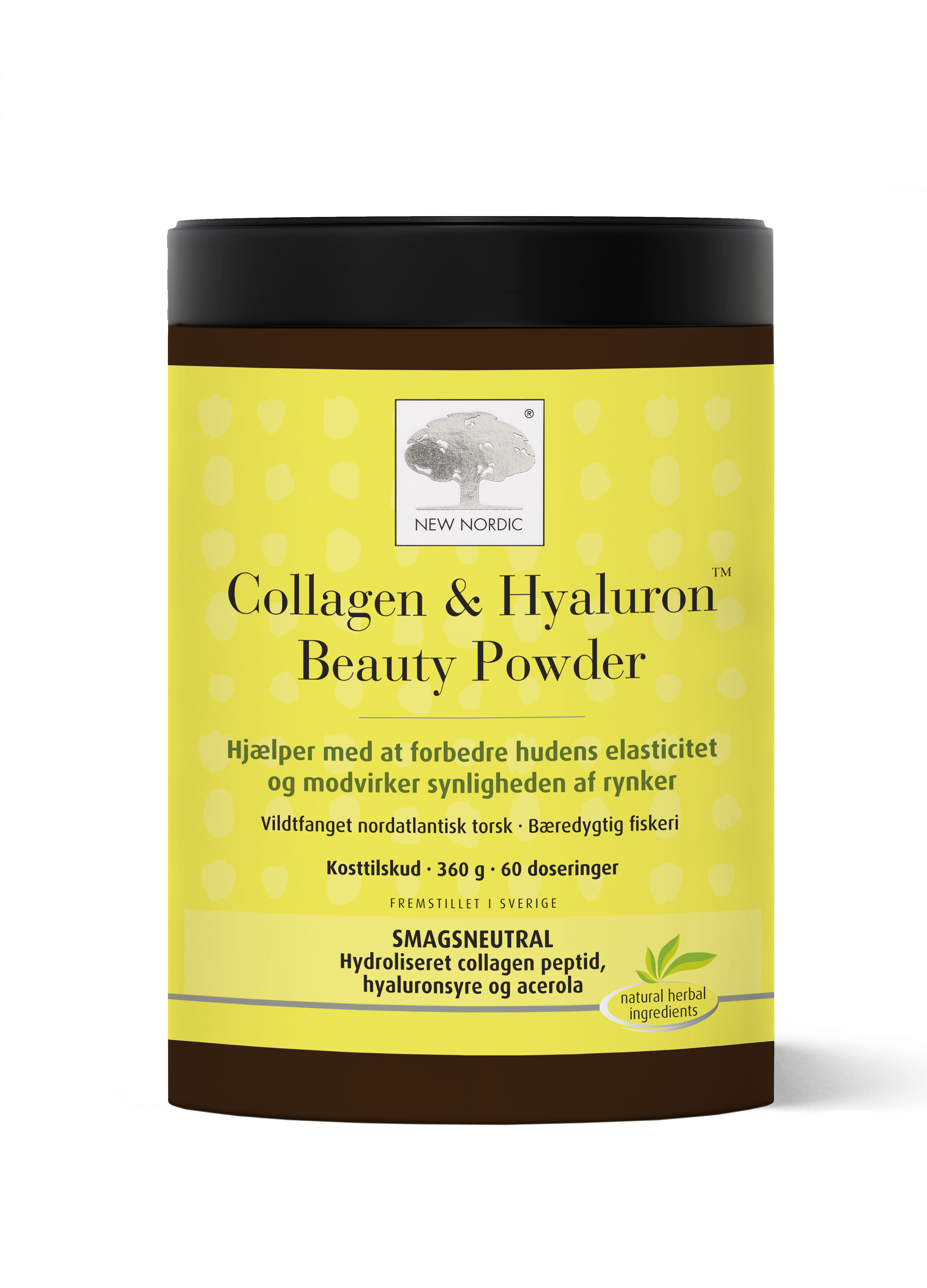 Billede af New Nordic Collagen & Hyaluron Beauty Powder 360g hos Helsegrossisten.dk
