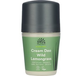 Urtekram Deo cream roll on Wild Lemongrass • 50ml.