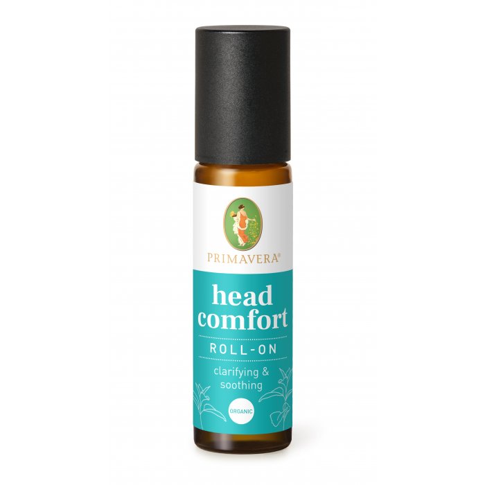  Primavera HEAD COMFORT / Kopf Wohl Duft Roll-on, økologisk aromaterapi  - 10 ml.