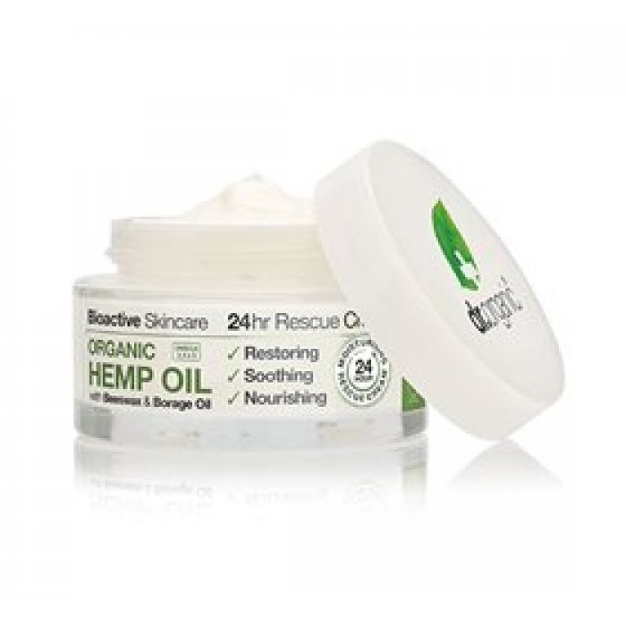 Dr. Organic 24 hr Rescue creme Hemp oil • 50ml.