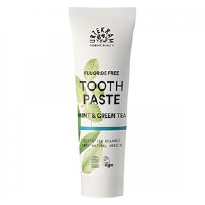 Urtekram Tandpasta Mint & Grøn te u. fluor • 75 ml.