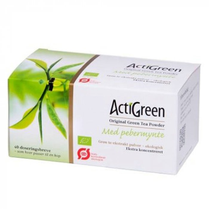 ActiGreen Grøn te pebermynte Ø • 40 breve